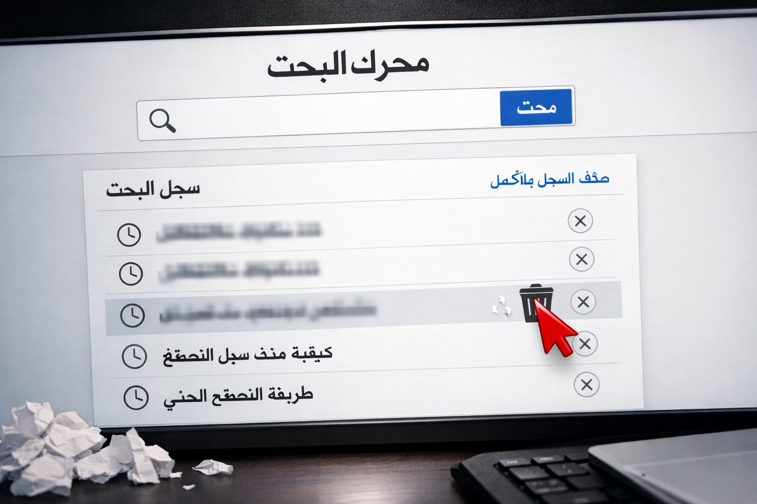 البحث عن المحرمات